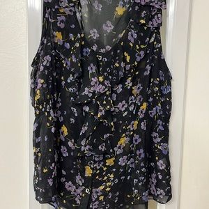 Elle size large ruffle blouse